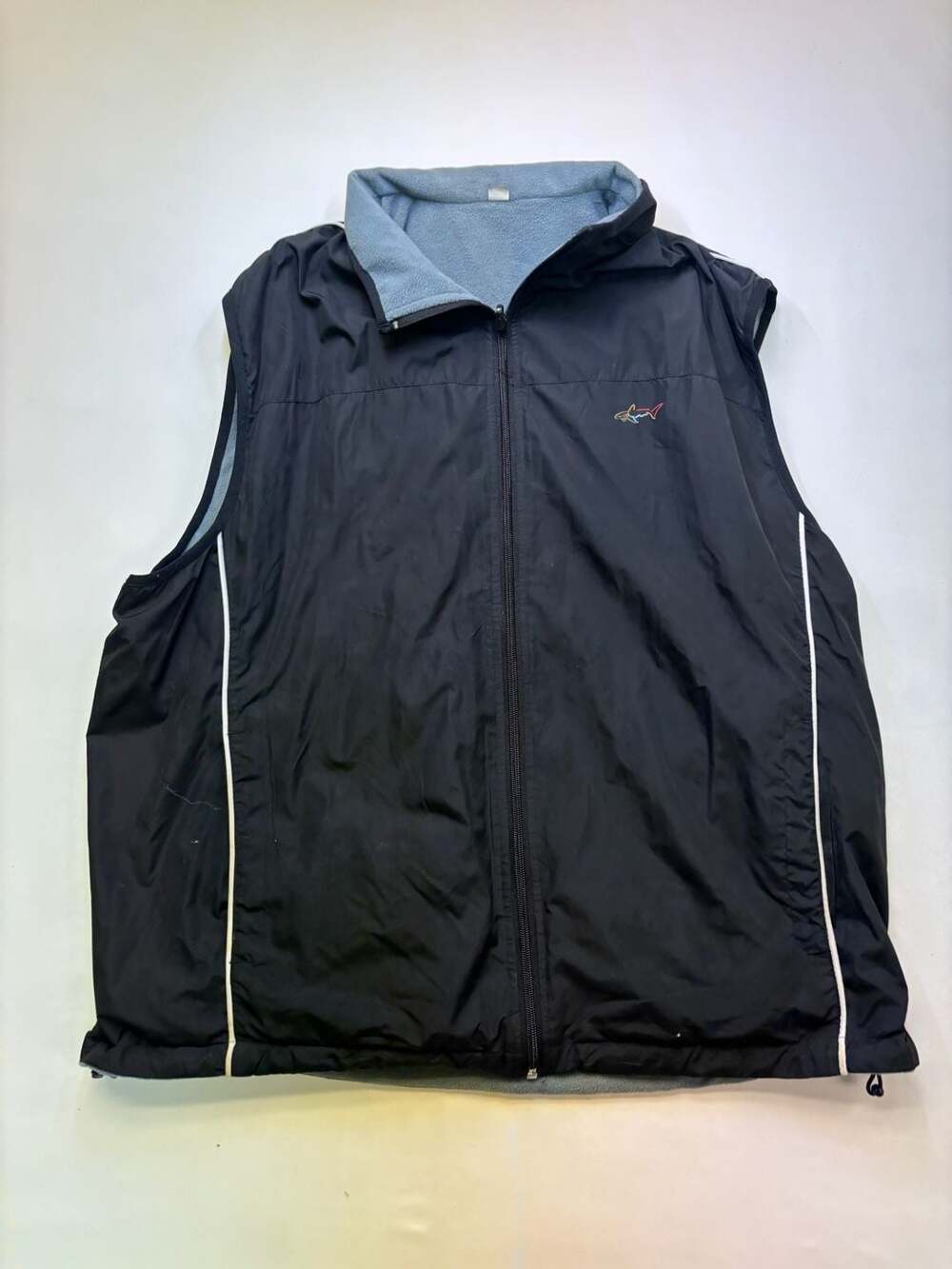 Greg Norman Tasso Elba Reversible Fleece Full Zip Vest Black